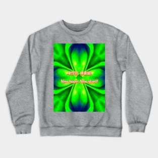 Curtain of light Aurora pattern. Crewneck Sweatshirt